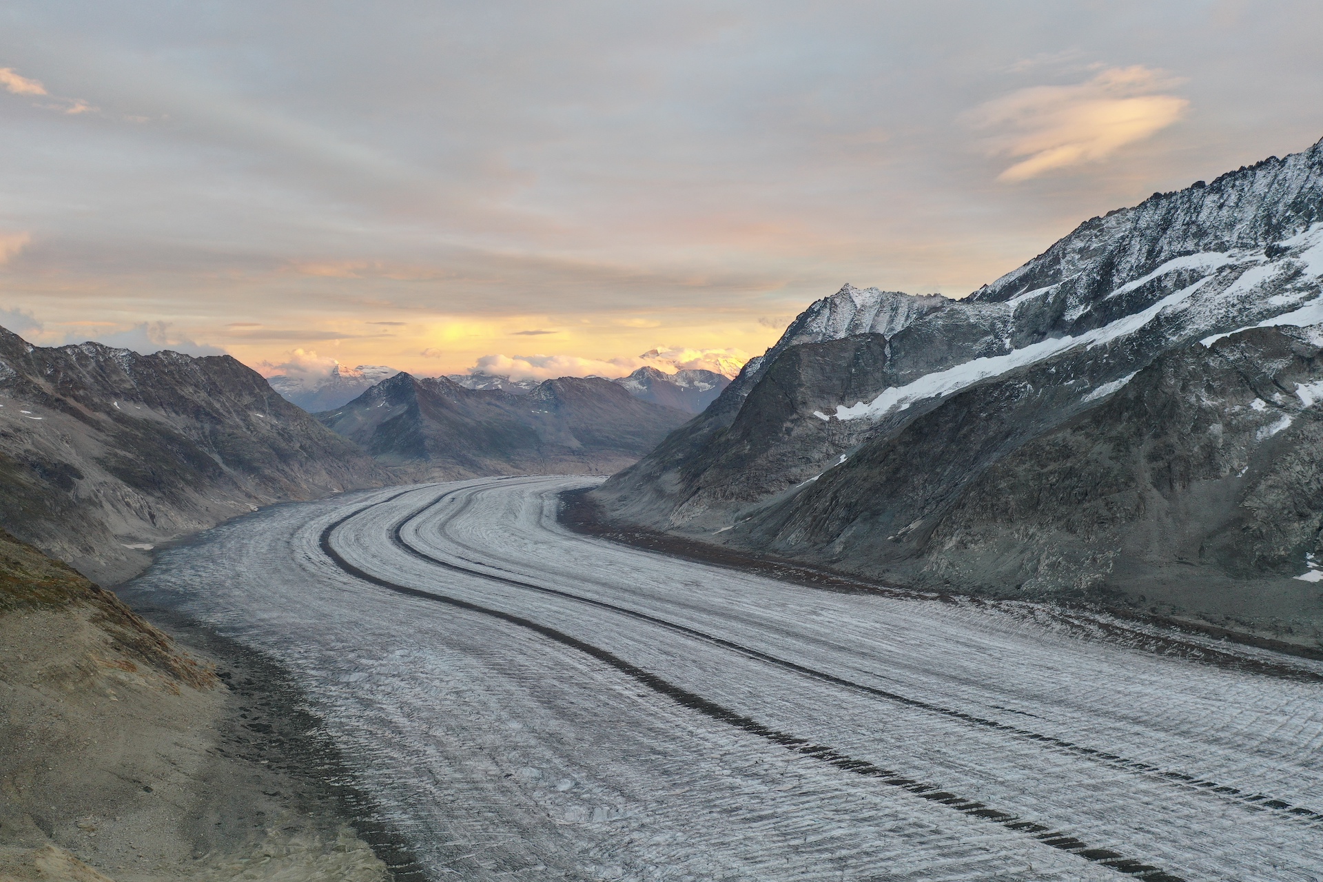 The Greater Aletsch Glacier, a journey into the melting heart of